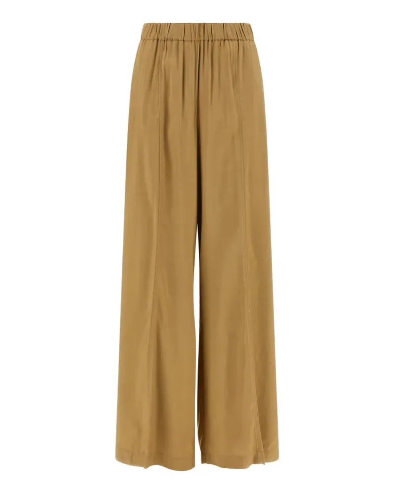 NUDE elastic-waistband trousers - Braun Braun