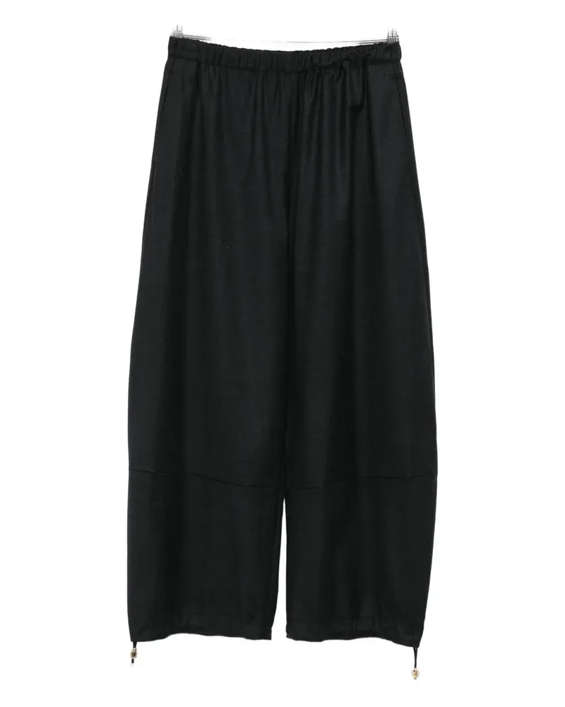 Fabiana Filippi elastic-waist drawstring trousers - Grau Grau