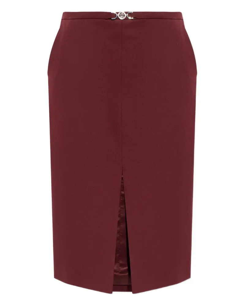 Versace logo-detail midi skirt - Rot Rot