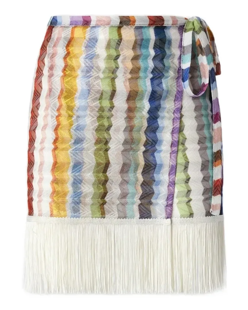 Missoni Rock mit Zickzackmuster - Weiß Weiß