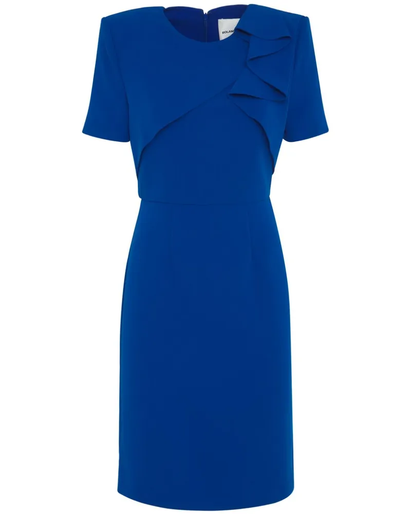 Roland Mouret Kleid mit Rüschen - Blau Blau