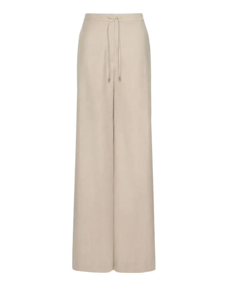 Max Mara Weite Hose mit Kordelzug - Nude Nude