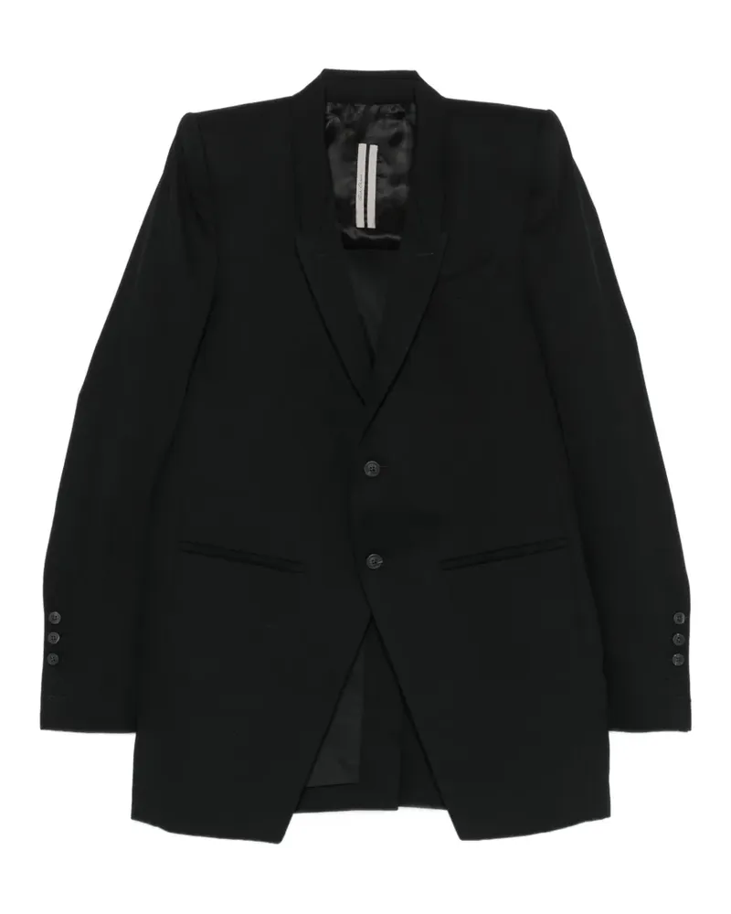 Rick Owens long-sleeves blazer - Schwarz Schwarz