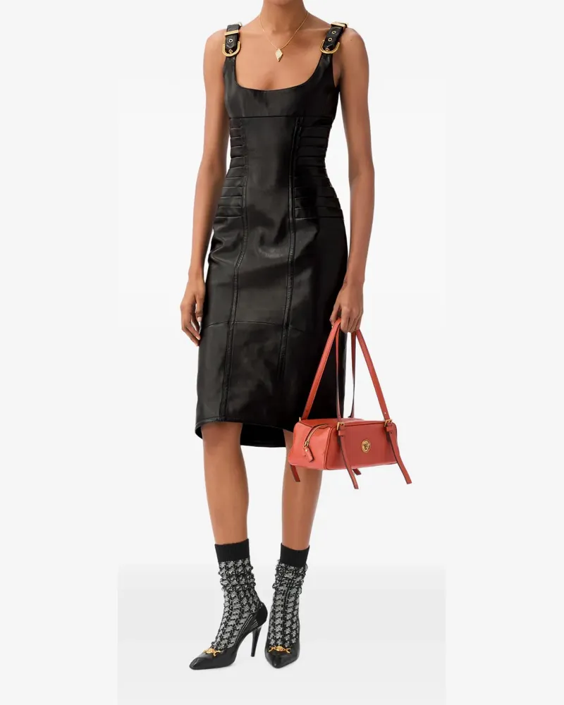 Versace nappa midi dress - Schwarz Schwarz