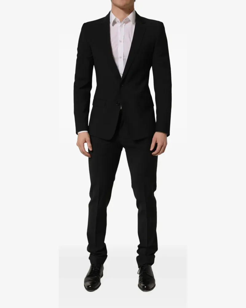 Dolce & Gabbana slim-fit wool suit - Schwarz Schwarz