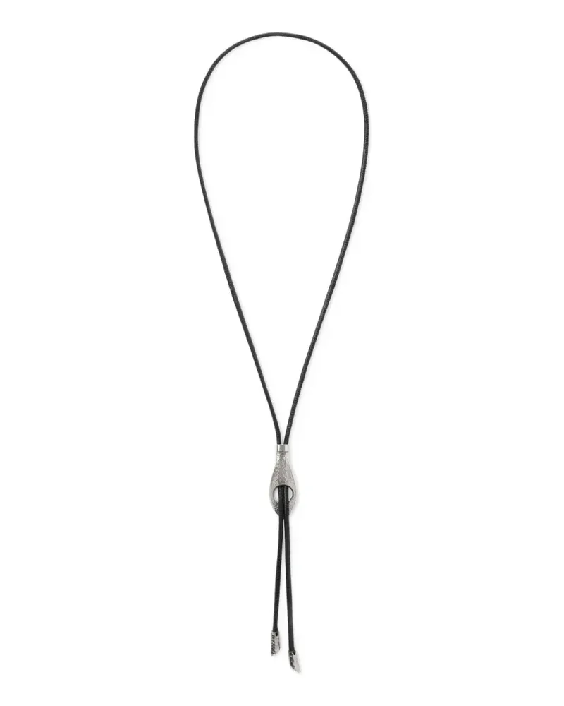 Christophe Lemaire Serpent Sculptural Bolotie Halskette - Schwarz Schwarz