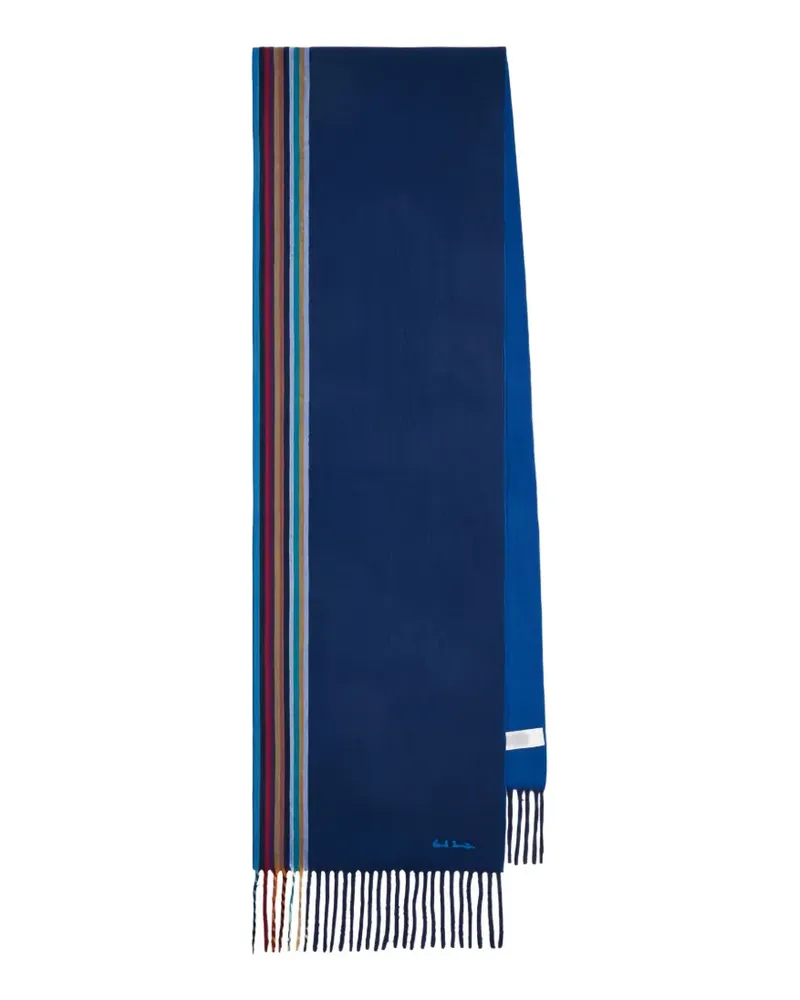 Paul Smith Signature Stripe cashmere scarf - Blau Blau