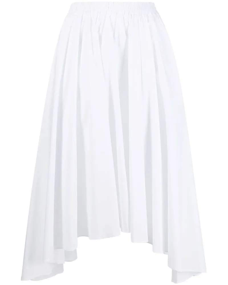 Michael Kors Asymmetrischer High-Waist-Rock - Weiß Weiß