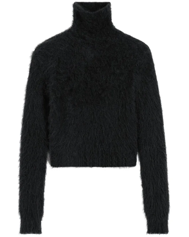 AMI Paris Pullover mit gebürstetem Effekt - Schwarz Schwarz