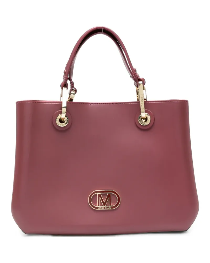 MARC ELLIS medium Flat Kira logo-plaque tote bag - Rot Rot