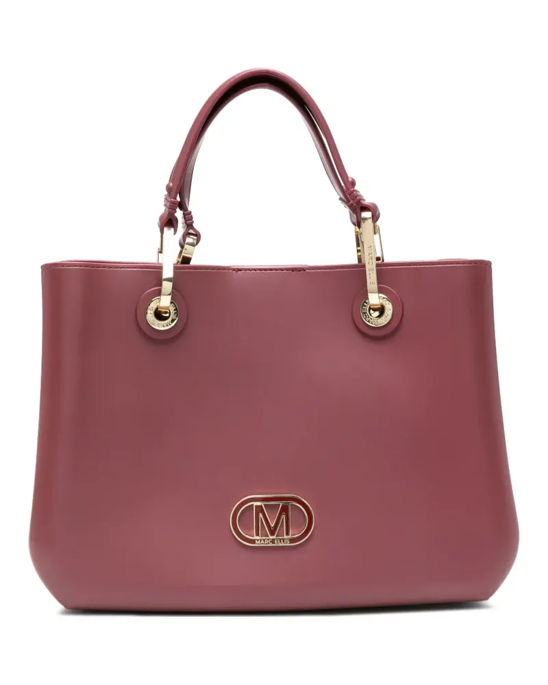 MARC ELLIS Mittelgroße Flat Kira Tote Bag mit Logo-Schild - Rot Rot
