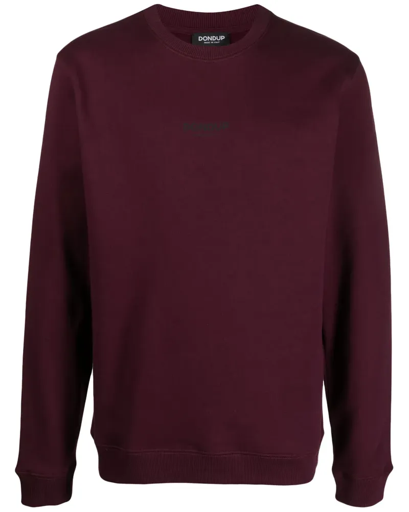 Dondup Sweatshirt mit Logo-Print - Rot Rot