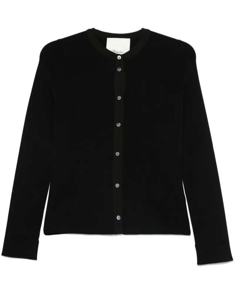 3.1 phillip lim Cardigan mit rundem Ausschnitt - Schwarz Schwarz