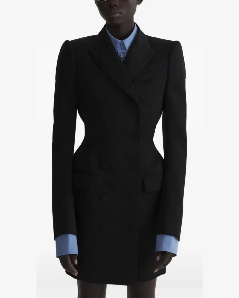 Thierry Mugler Mini Hourglass Kleid - Schwarz Schwarz