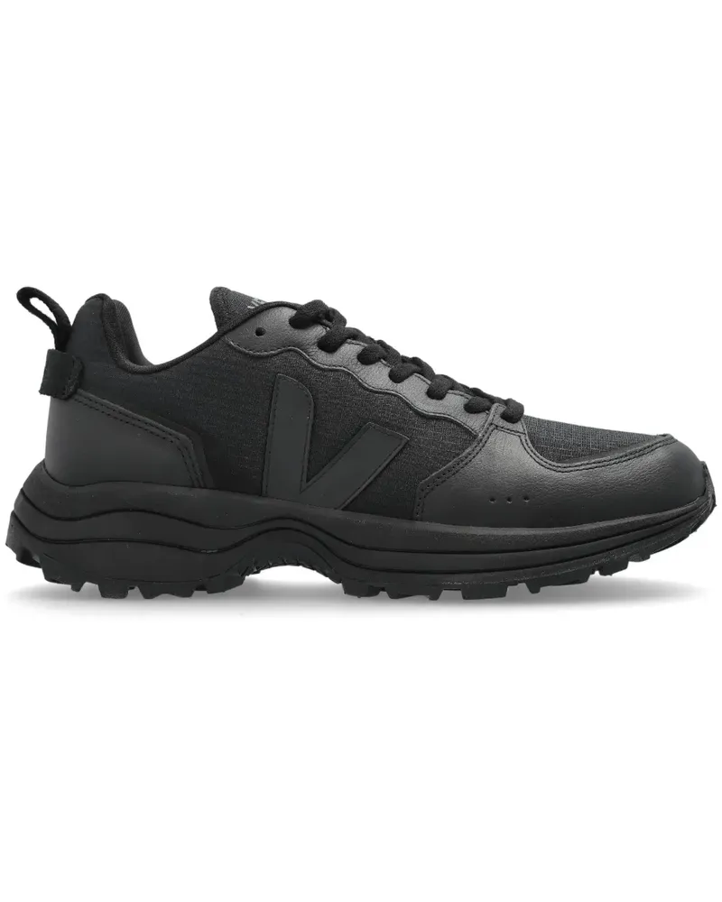 VEJA Sneakers mit Ledereinsätzen - Schwarz Schwarz