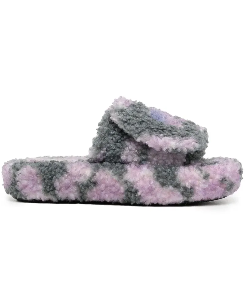 Natasha Zinko Pantoletten mit abstraktem Print - Grau Grau