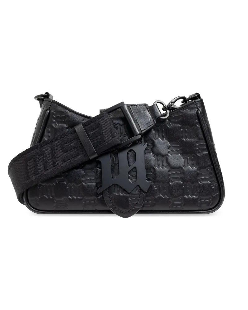 MISBHV Schultertasche mit Prägung - Schwarz Schwarz