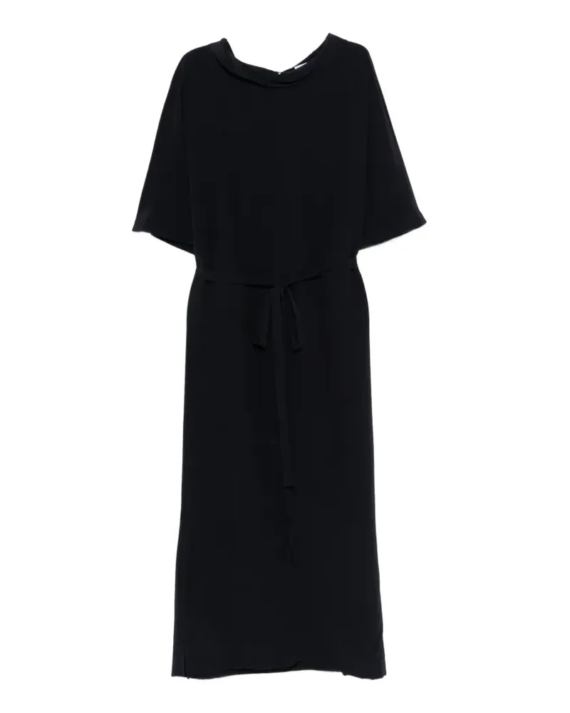 ASPESI Kleid aus Seidenkrepp - Schwarz Schwarz