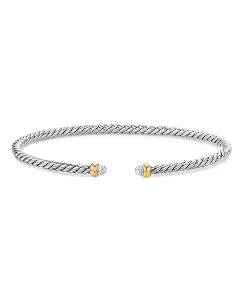 David Yurman micro Cable Flex® bracelet - Silber Silber