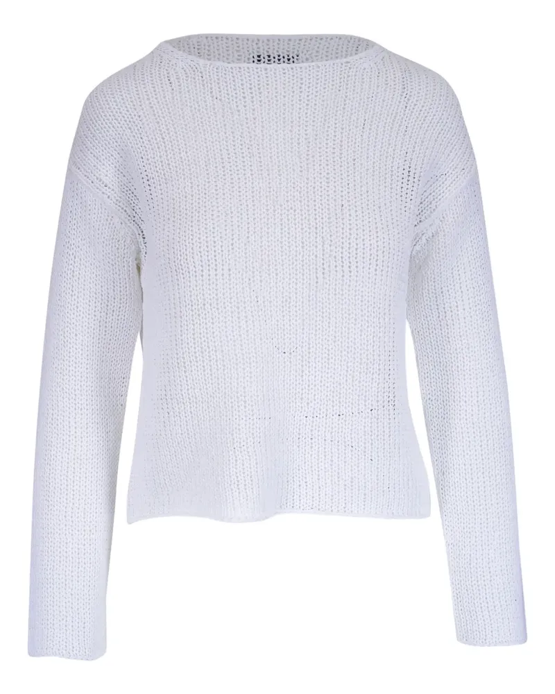 Vince Pullover mit Lochstrickmuster - Weiß Weiß