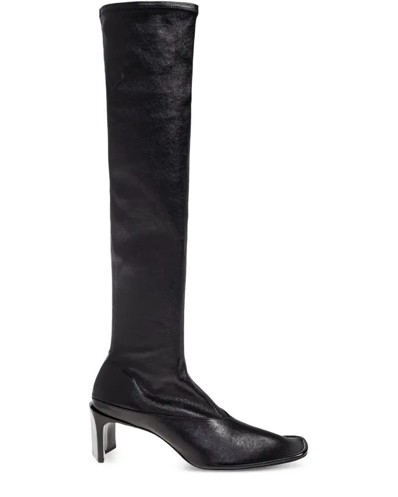 Jil Sander Kniehohe Stiefel 70mm - Schwarz Schwarz
