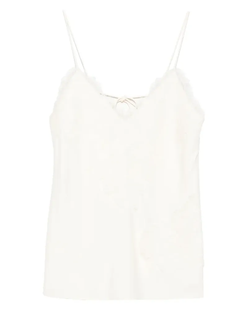 Róhe Top mit Spitze - Nude Nude