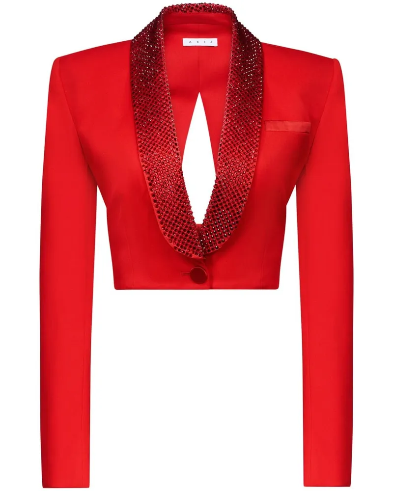 Area Blazer mit Kristallen Rot