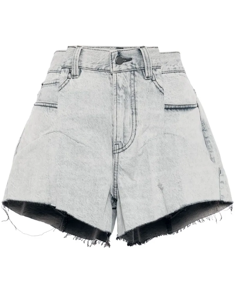 JNBY Shorts mit Logo-Patch - Blau Blau