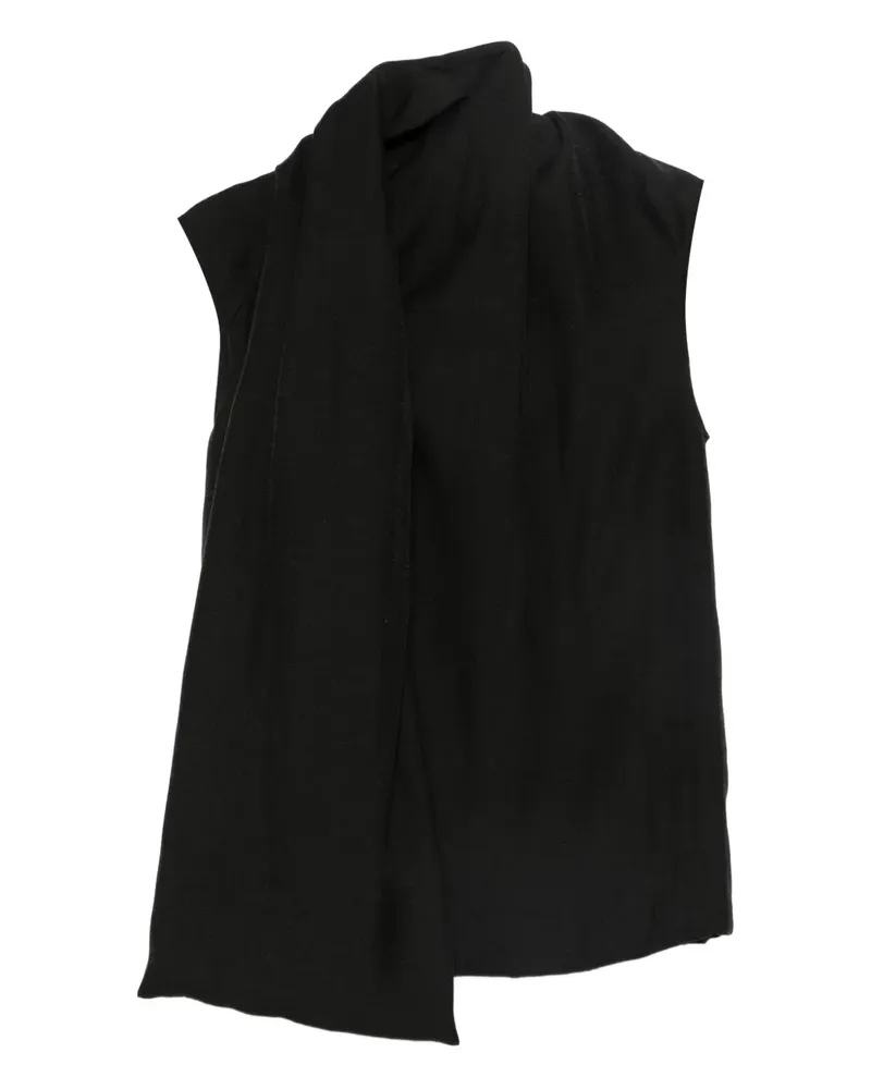 Totême Bluse mit Schal - Schwarz Schwarz