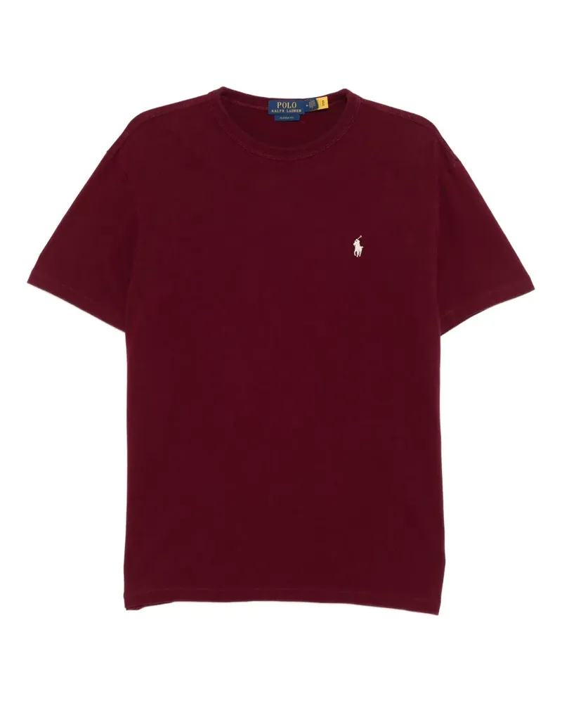 Ralph Lauren T-Shirt mit Logo-Stickerei - Rot Rot