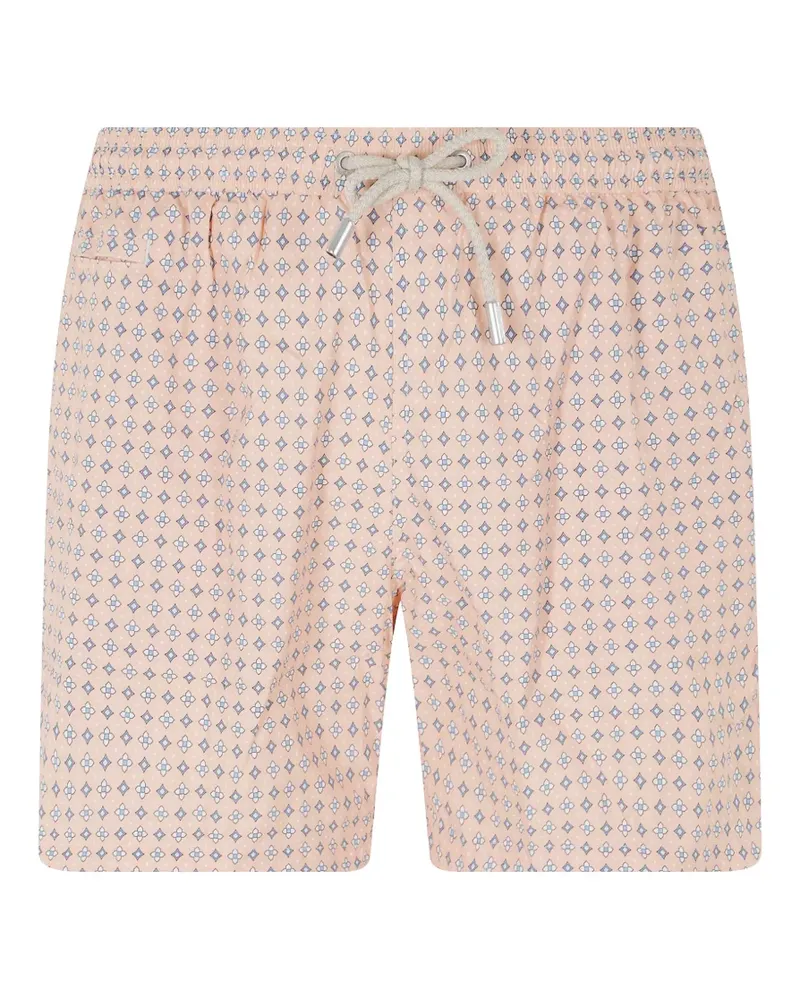 MC2 Saint Barth Lighting Micro geometric-print swim shorts - Rosa Rosa