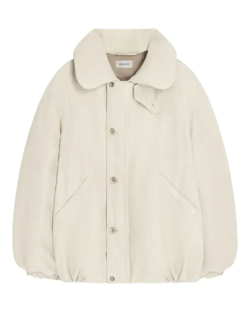 Christophe Lemaire Steppjacke mit wattiertem Kragen - Nude Nude