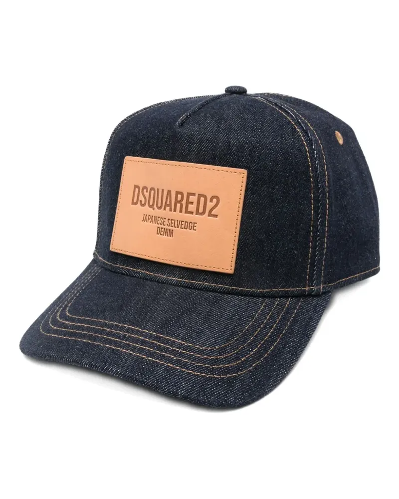 Dsquared2 Baseballkappe mit Logo-Patch - Schwarz Schwarz
