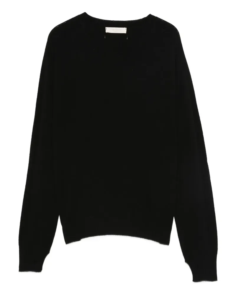 Twin-Set Kaschmirpullover mit Rundhalsausschnitt - Schwarz Schwarz