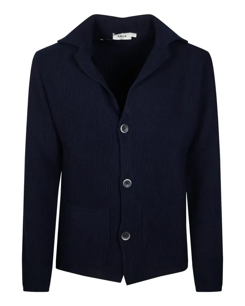 Altea ribbed-knit notched-lapels sweater - Blau Blau