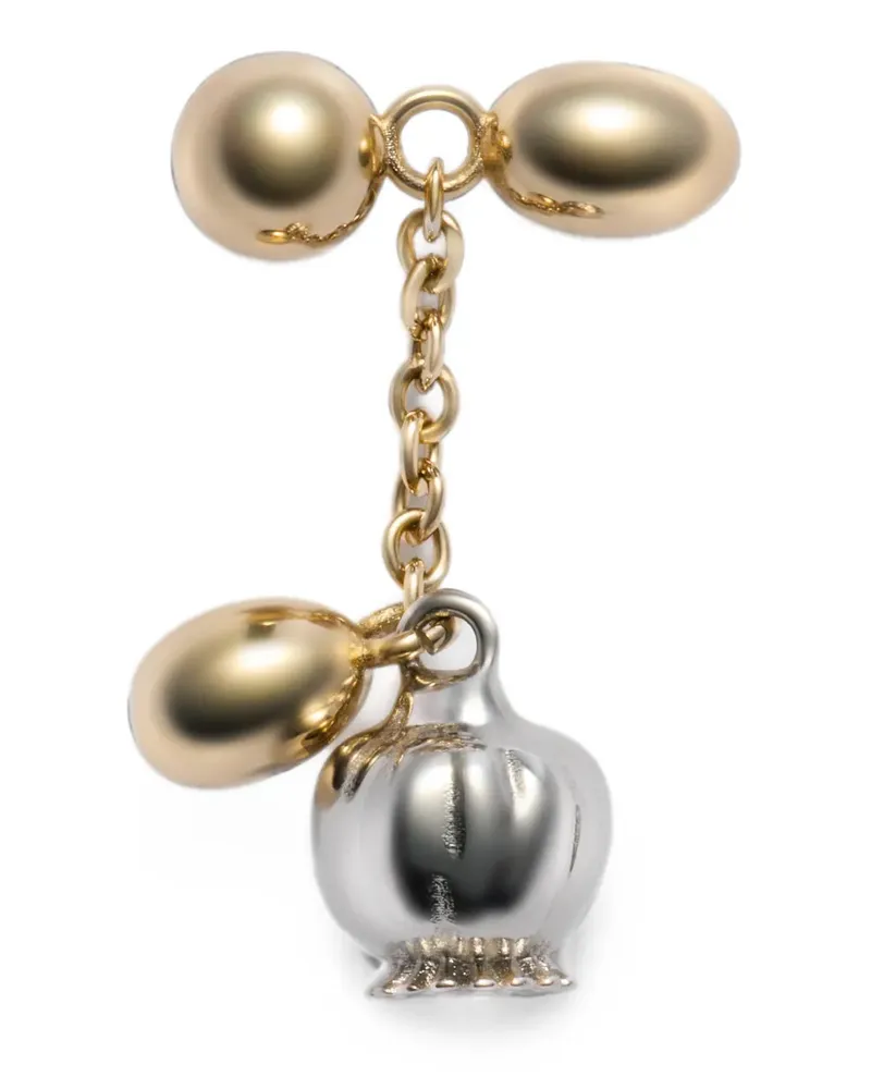 Christophe Lemaire thistle buttonhole ornament in brass - Gold Gold