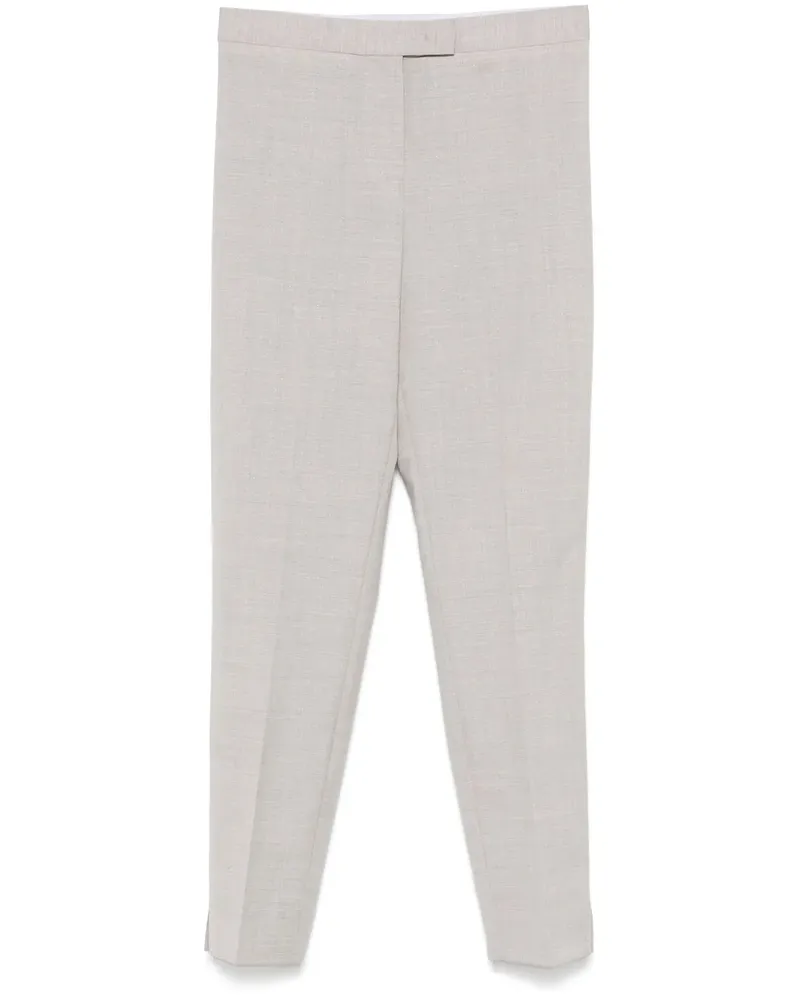Eleventy Hose aus Lamé - Grau Grau