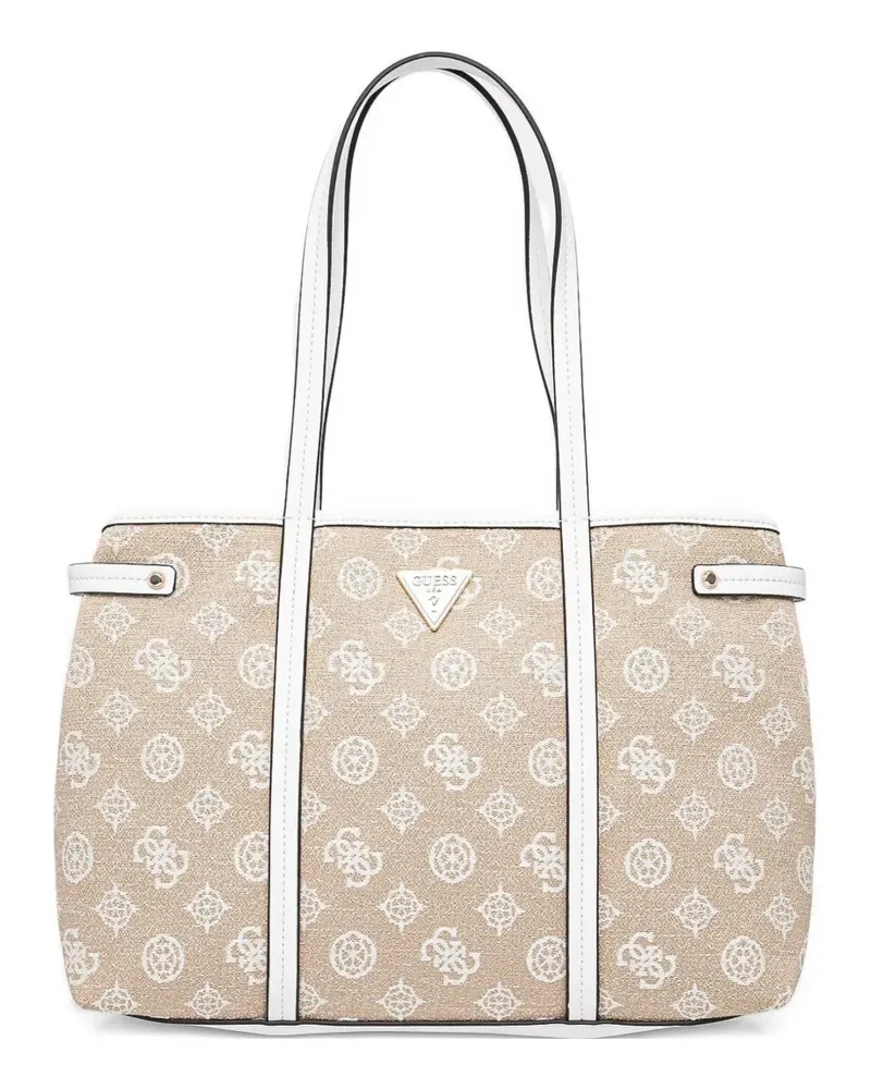 Guess Tote Bag mit Logo - Nude Nude