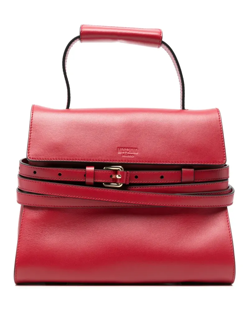 Moschino Tote Bag mit Gürteldetail - Rot Rot