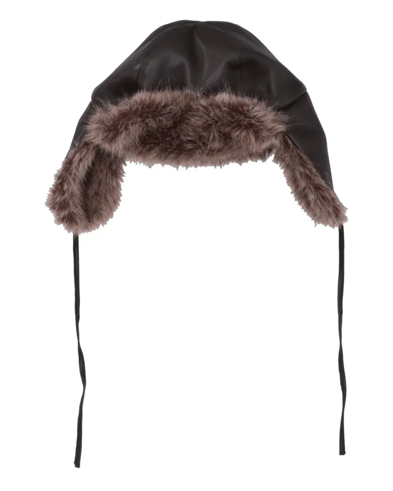 P.A.R.O.S.H. P.A.R.O H. Hut mit Pelzbesatz - Braun Braun