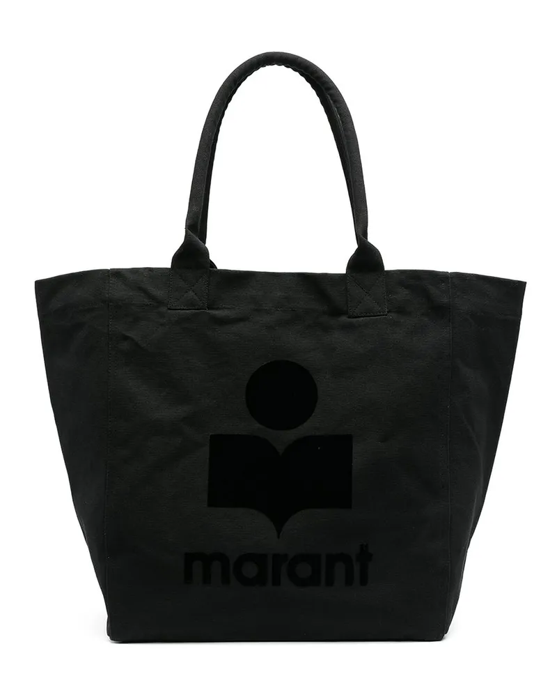 Isabel Marant Shopper mit Logo-Print - Schwarz Schwarz