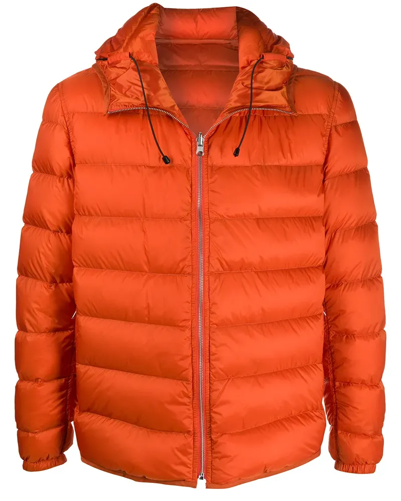 Ten c Gefütterte Jacke mit Reißverschluss - Orange Orange