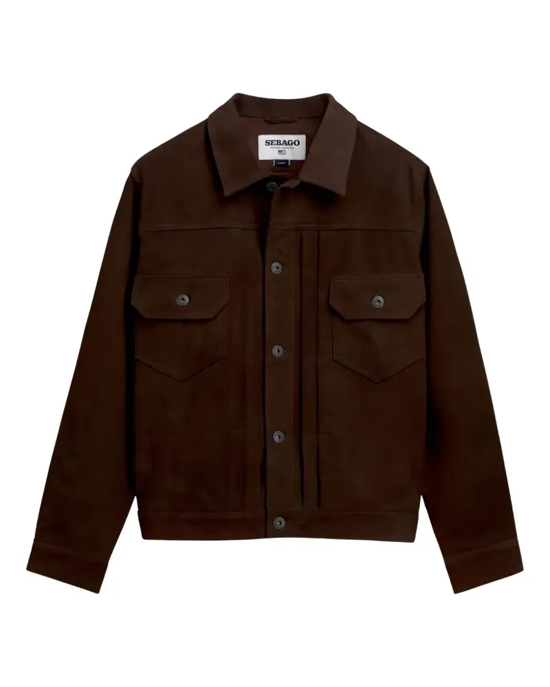 Sebago Pineland suede panelled jacket - Braun Braun