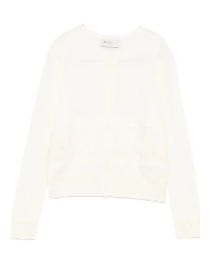 Ermanno Scervino Pullover mit Rundhalsausschnitt - Weiß Weiß
