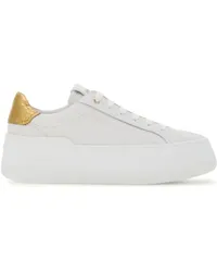 Ferragamo Wedge Sneakers mit Logo-Patch Weiß