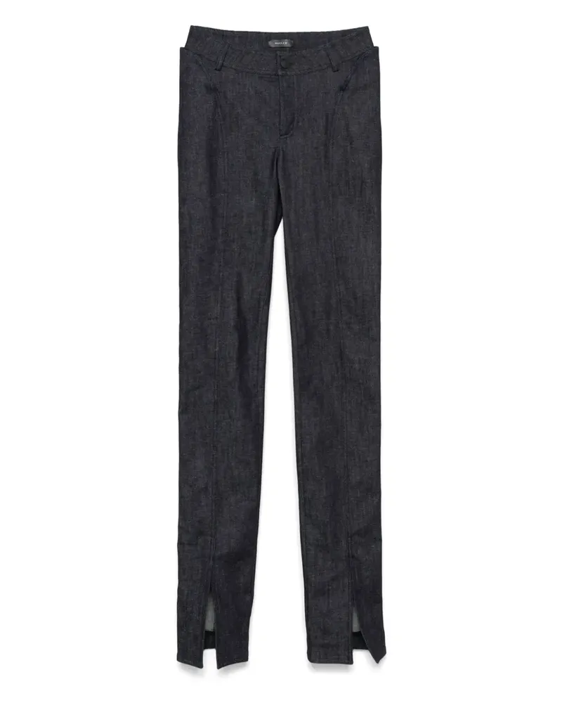 Thierry Mugler Jeans mit Schlitz am Knöchel - Blau Blau