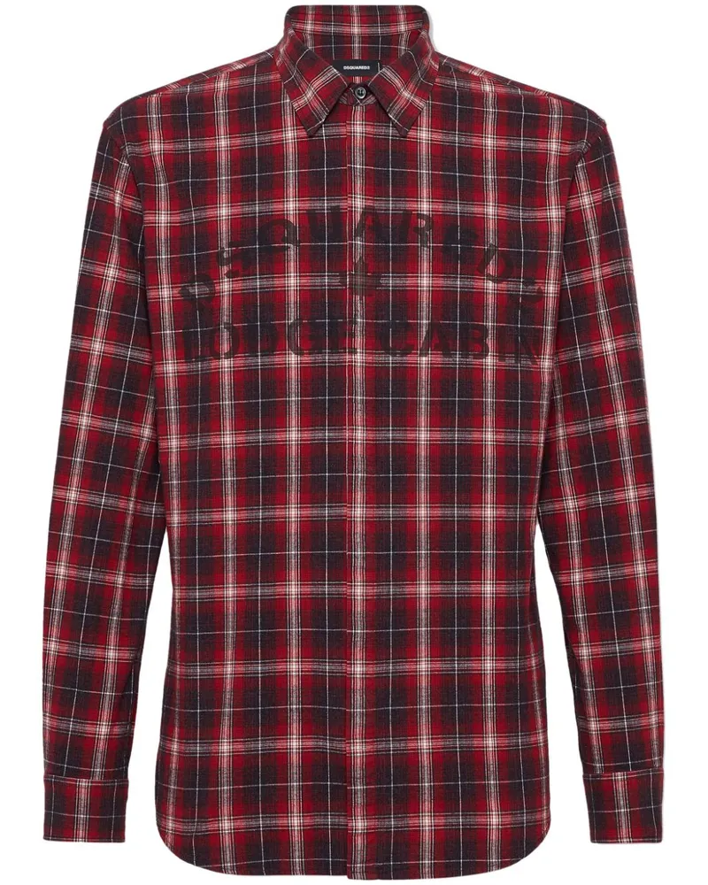 Dsquared2 Kariertes Hemd - Rot Rot