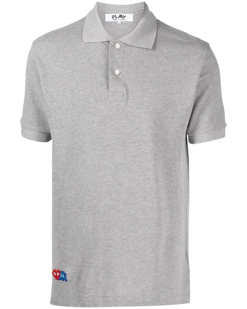 Comme des Garçons Poloshirt mit Logo-Applikation - Grau Grau