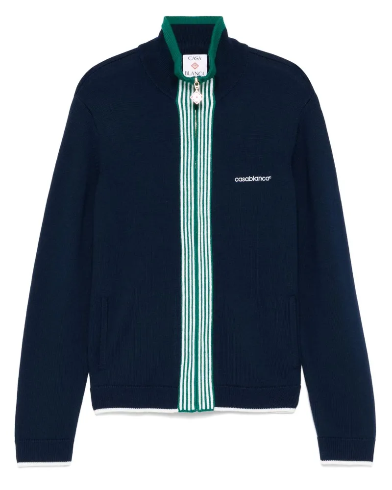 Casablanca Paris Tennis Cardigan - Blau Blau
