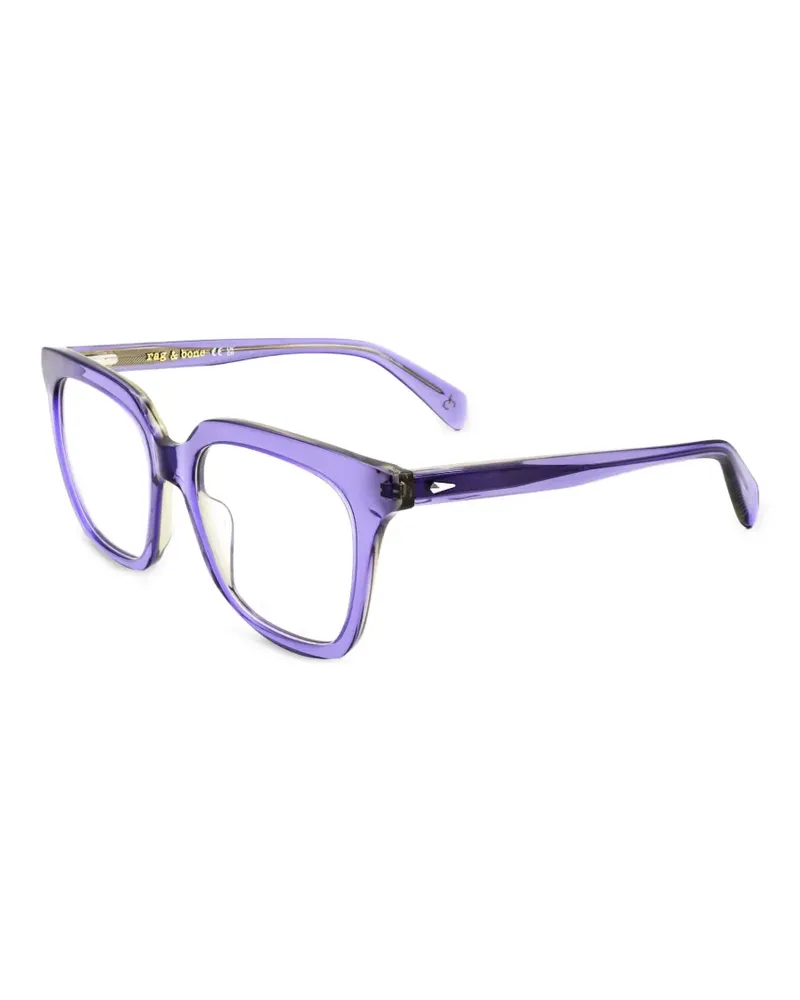 Rag & Bone Brille mit eckigem Gestell - Violett Violett